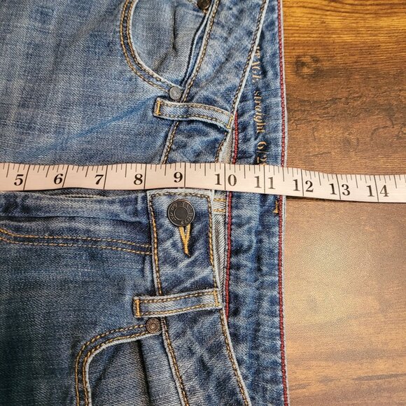 Talbots Jeans Size 6 Heritage Straight Mid Rise Medium Light Wash Cotton - Picture 7 of 10